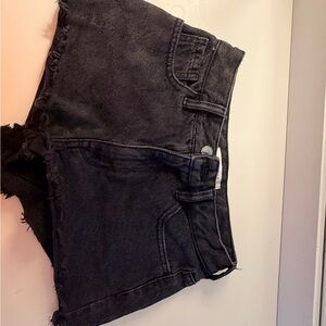 PacSun Charcoal High-Rise Denim Shorts